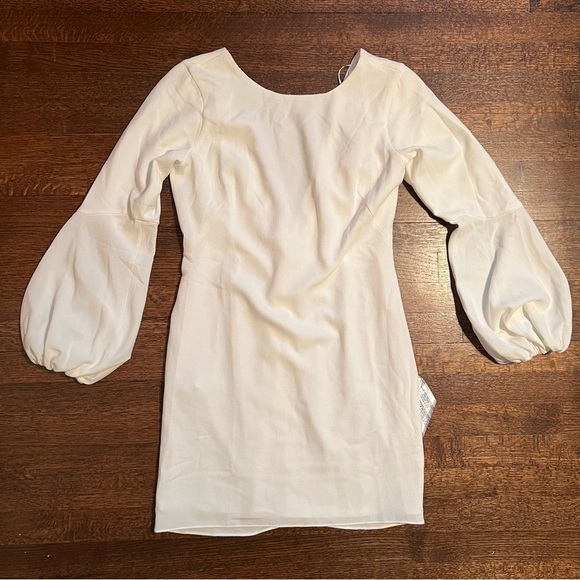 Dress the population size large McKenzie off white dress - Picture 3 of 11